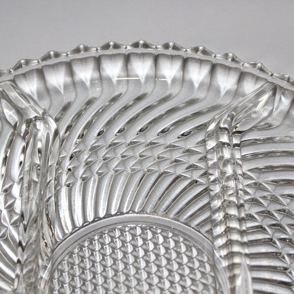 Vintage Libbey Relish Dish | Glass Divided Serving Dish - Picture 3 of 4